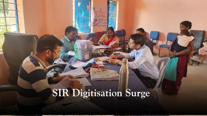 SIR Enumeration Forms Digitisation Over 68% Achieved in ECI Phase 2 SIR Enumeration Forms Digitisation Over 68% Achieved in ECI Phase 2