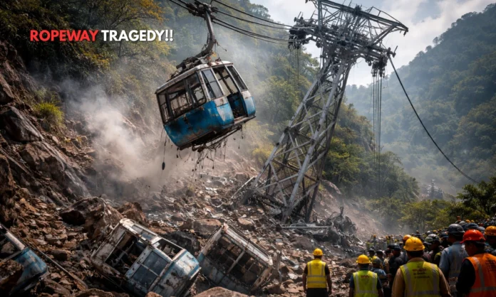 Ropeway Collapse in Rohtas Bihar Sasaram Ropeway Collapse in Rohtas Bihar Trial Failure Raises Safety Alarms at Rohtasgarh Fort Ropeway Collapse in Rohtas Bihar Sasaram Ropeway Collapse in Rohtas Bihar Trial Failure Raises Safety Alarms at Rohtasgarh Fort