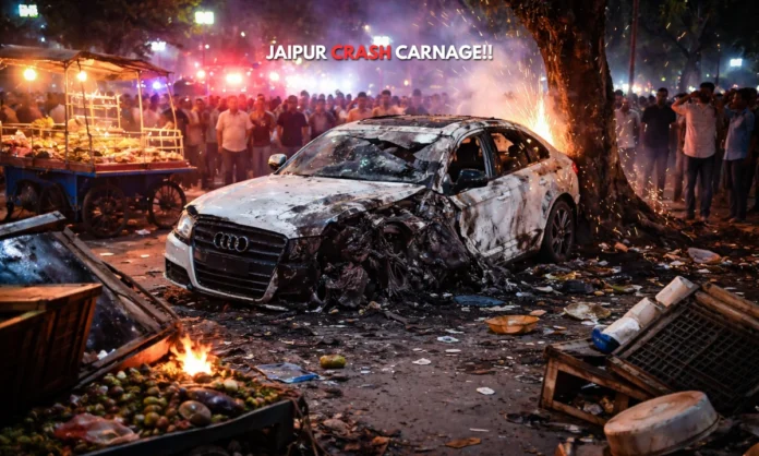 Audi Car Crash in Jaipur One Dead, 15 Injured in Speeding Car Rampage – Latest Updates Audi Car Crash in Jaipur One Dead, 15 Injured in Speeding Car Rampage – Latest Updates
