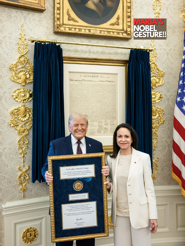 Trump Accepts Nobel Peace Prize Medal from Machado Amid Controversy